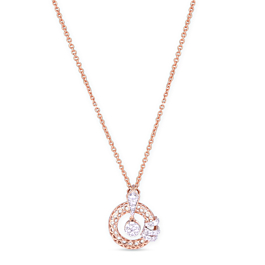 Scintillating Concentric Round Diamond Necklace - Theiaa Collection