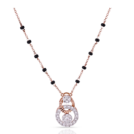 Classic Interlocked Circle Diamond Necklace - Melody Collection