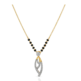Fancy Black Beaded Diamond Necklace - Melody Collection