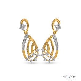 Fascinating Pear Drop Diamond Earrings - Melody Collection