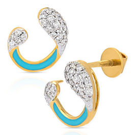 Charismatic Curve Diamond Earrings - Aziraa Collection