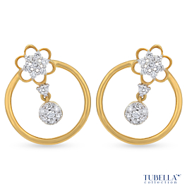 Lovely Dancing Drop Diamond Earrings - Tubella Collection