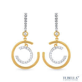 Classic Dangled Diamond Earrings - Tubella Collection