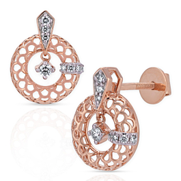 Trendy Dancing Stone Diamond Earrings - Theiaa Collection
