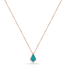 Fashionable Sleek Diamond Necklace