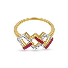 Glimmering Square Diamond Ring - Aziraa Collection