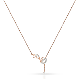 Classy S Pattern Diamond Necklace - Theiaa Collection