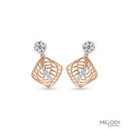 Attractive Sleek Diamond Earrings - Melody Collection
