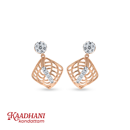 Attractive Sleek Diamond Earrings - Melody Collection