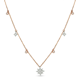 Effulgent Floral Diamond Necklace