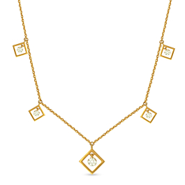 Amiable Cubic Diamond Necklace