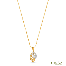 Elegant Pear Drop Diamond Necklace - Theiaa Collection