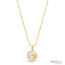Appealing Circular Diamond necklace - Theiaa Collection