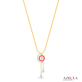 Stunning Pear Drop Diamond Necklace - Aziraa Collection