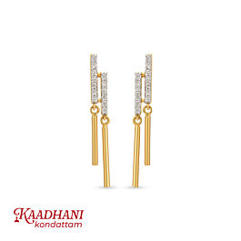 Abstract Chic Drops Diamond Earrings