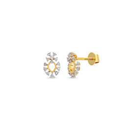 Pristine Floral Diamond Earrings