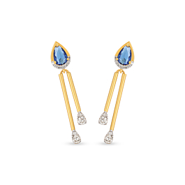 Enchanting Dancing Drop Diamond Earrings