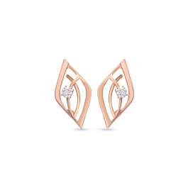 Alluring Rhombus Pattern Diamond Earrings