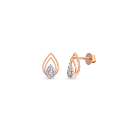 Attractive Dew Drop Diamond Earrings