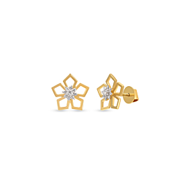 Appealing Floral Diamond Earrings