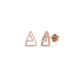 Sublime Triangular Shape Diamond Earrings