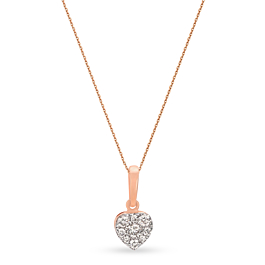 Edgy Heart Diamond Necklace