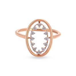 Charismatic Oval Shape Diamond Ring