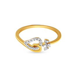 Glimmering Fancy Heart Diamond Ring-EF IF VVS-18kt Rose Gold-7