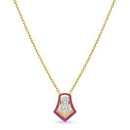 Opulent Sleek Diamond Necklace - Aziraa Collection