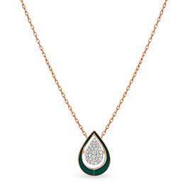 Bewitching Dew Drop Diamond Necklace - Aziraa Collection