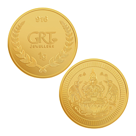 22KT 1 Gram Lakshmi Gold Coin