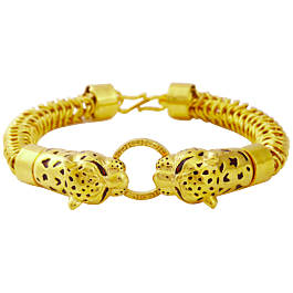 Elegant Jaquar Mens Gold Bracelet