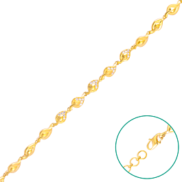 Stylish Leaf Pattern Gold Bracelets