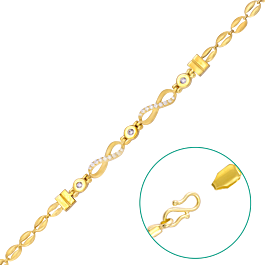 Infinity Loop Chain Type Gold Bracelets
