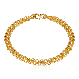 Lustrous Interlocked Gold Bracelet