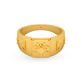 Shimmering Mini Geometric Gold Ring