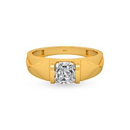 Refined Single Stone Gold Ring