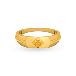 Regal Rhombic Gold Ring