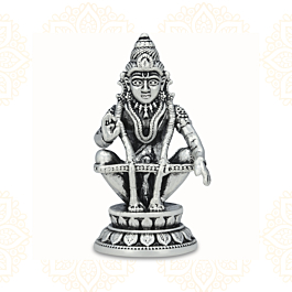Lord Ayyappan Silver Idol