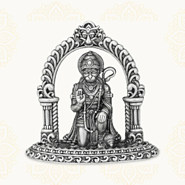 Lord Anjaneyar Silver Idol