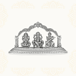 Goddess Lakshmi | Lord Ganesha | Goddess Saraswati Silver Idols