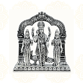 Lord Murugar | Goddess Valli | Goddess Deivanai Silver Idols