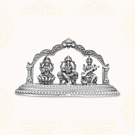 Goddess Lakshmi | Lord Ganesh | Goddess Saraswati Silver Idol