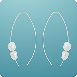 Dazzling Mother Of Pearl Silver Earrings
