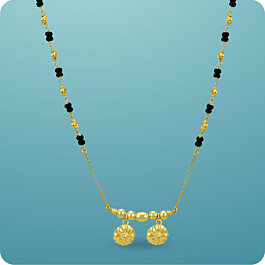 Appealing Floral with Black Beaded Silver Manganese Necklace