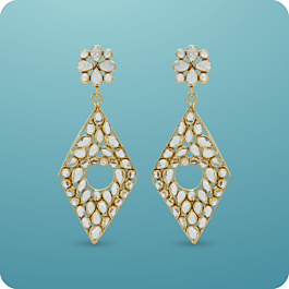 Fashionable Geometric Style Silver Earrings