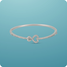 Love's Luminous Embrace Infinity Heart Silver Bracelet - Valentine Collection