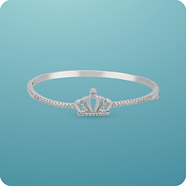 Petite Crown Silver Bracelet