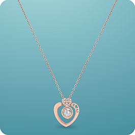 Charming Heartin Silver Necklace