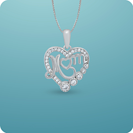 Endearing Love of Mother Silver Pendant